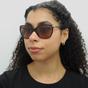 Brown Ralph Brown Cat Eye Dark Tortoise Brown Gradient 5160 Sunglasses, Image 2 of 2