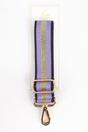 Lilac Glitter Stripe Woven Bag Strap, Image 4 of 4