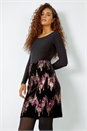 Bronze Embellished Sequin Velvet Stretch Skirt, Image 2 of 6