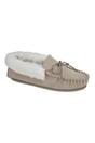 Stone Suede Emily Moccasin Slippers, Image 1 of 2