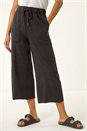 Black Jersey Cargo Culotte, Image 4 of 5