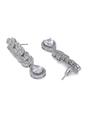 Silver AVANT-GARDE PARIS Silver Leaf Cascade Teardrop Statement Earrings, Image 2 of 3