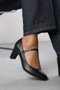 Black 'Oceana' Suede Mary Jane Court Shoe, Image 5 of 5