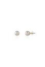 White Cachet London Mac 10 White Pearl Earrings, Image 1 of 2