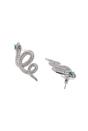 Silver Silver colored Serpent Earrings, Image 3 of 4