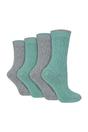 Grey 4 Pairs Cable Knit Glitter Socks, Image 1 of 3