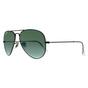  Aviator Gunmetal Green Silver Mirror Sunglasses, Image 2 of 3