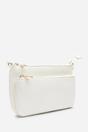 Cream Elani Small Double Zip Cross Body Bag, Image 3 of 7