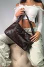 Brown Classic Sleek Shoulder Bag, Image 2 of 4