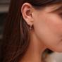 Gold Spero Gold Dripping Sterling Silver Huggie Drop Earring, Image 4 of 4