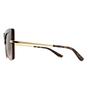 Brown Square Top Havana on Transparent Brown Brown Gradient Sunglasses, Image 3 of 6