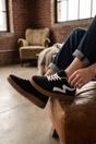 Black iKrush Black Poppy Womens Retro Stripe Gum Sole Trainers, Image 4 of 8