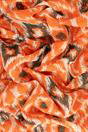 Khaki Aztec Print Cotton Lightweight Scarf, Image 4 of 4
