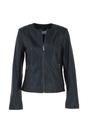 Black Ashwood Leather Black 'Corina' Collarless Casual Leather Jacket, Image 2 of 5