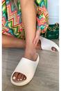 Black iKrush Black Lou Slip On Sandals, Image 8 of 8