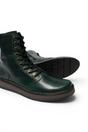 Dark Green Womens Leather Ankle Dress Boots-RAMI043, Image 5 of 5