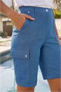 Denim Cargo Seam Short, Image 4 of 4