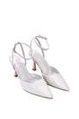 Grey 'Tori' Pointed Toe Stiletto Heels With Ankle Strap, Image 4 of 6