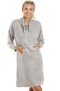 Grey Camille Lingerie Grey Long Sleeve Cowl Neck Lounger, Image 1 of 4