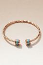 Gold Slim Round Twist Rose Gold Minimalistic Thin Bracelet Bangle, Image 1 of 1