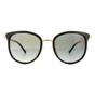 Black Cat Eye Black Gold Grey Gradient Sunglasses, Image 1 of 6