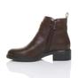 Brown AJVANI Brown Flat Low Heel Ankle Boots, Image 3 of 6