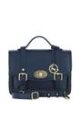 Navy Ashwood Leather Navy Stylish Real Leather Large Satchel Bag, Image 1 of 4