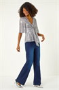 Silver Dusk Sequin Tie Front Top, Image 2 of 5