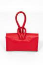 Red Sarta Red Italian Leather Wristlet Clutch Bag, Image 3 of 5