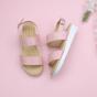 Light Pink AJVANI Light Pink Flatform Strappy Slingback Sandals, Image 4 of 6