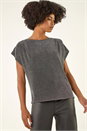 Silver Shimmer Scoop Back Stretch Top, Image 4 of 5