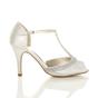 Ivory Diamante T-Bar Peep Toe High Heeled Sandals, Image 2 of 5