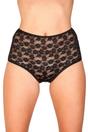 Black 3 Pack Floral Lace Maxi Briefs, Image 1 of 4