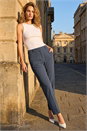 Dark Grey Short Straight Leg Stretch Trouser, Image 2 of 4