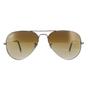 Grey Ray-Ban Grey Aviator Gunmetal Brown Gradient Sunglasses, Image 1 of 4