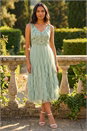 Mint Premium Beaded Frill Dress, Image 1 of 4