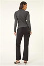 PEWTER Dusk Zip Front Collared Knit, Image 3 of 5