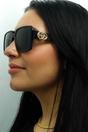 Black Square Black with Gold Grey GG1692S, Image 6 of 6