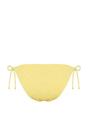 Yellow Textured Tie Side Bikini Bottom with Adjustable Fit, Image 2 of 2
