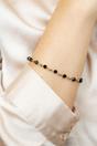 Gold Crystal Beads Mangalsutra Nazaria Bracelet, Image 1 of 3