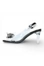 Black Women’s Crystal Heel Sandals - Mira 01, Image 5 of 7