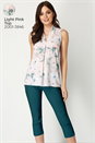 Dark Green Cropped Stretch Trouser, Image 4 of 6