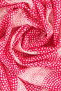 Pink Sarta Pink Circles Spotted Cotton Lightweight Scarf, Image 4 of 4