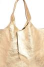 Gold Metallic Italian Leather Shoulder Bag, Image 4 of 4