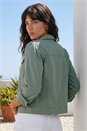 Khaki Stretch Pocket Detail Jacket, Image 2 of 4