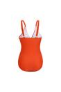 Orange Baylenne Plain One Piece Swimsuit, Image 2 of 3