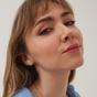 Silver Bowtie Sterling Silver Zirconia Stud Earring, Image 3 of 5