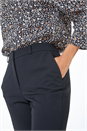 Black Short Tapered Stretch Trousers, Image 3 of 4