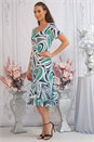 Jade Julianna Abstract Chiffon Bias Cut Dress, Image 3 of 4