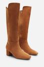 Beige 'Cherish' Block Heel Knee High Boots, Image 5 of 7